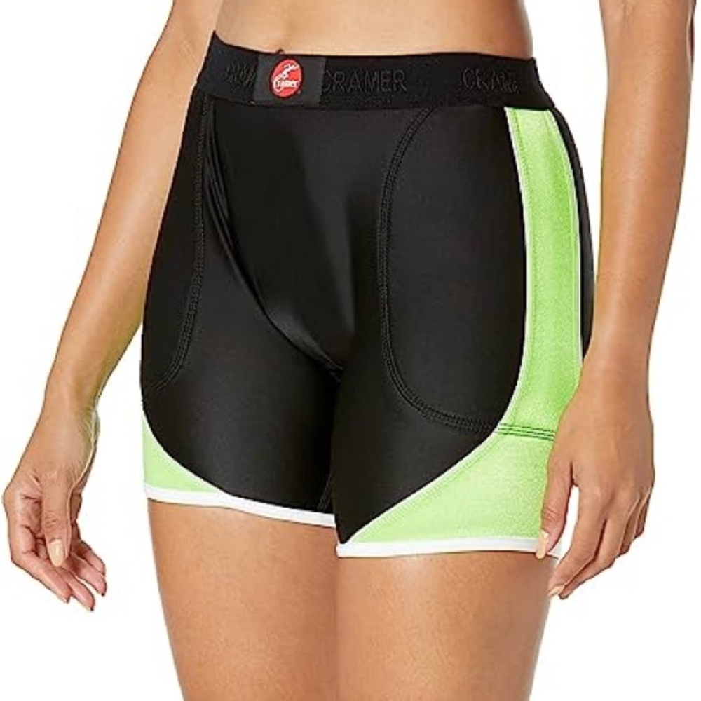 CRAMER plus size 2XL Womens Crossover Softball Sliding Shorts w/Foam Padding NWT